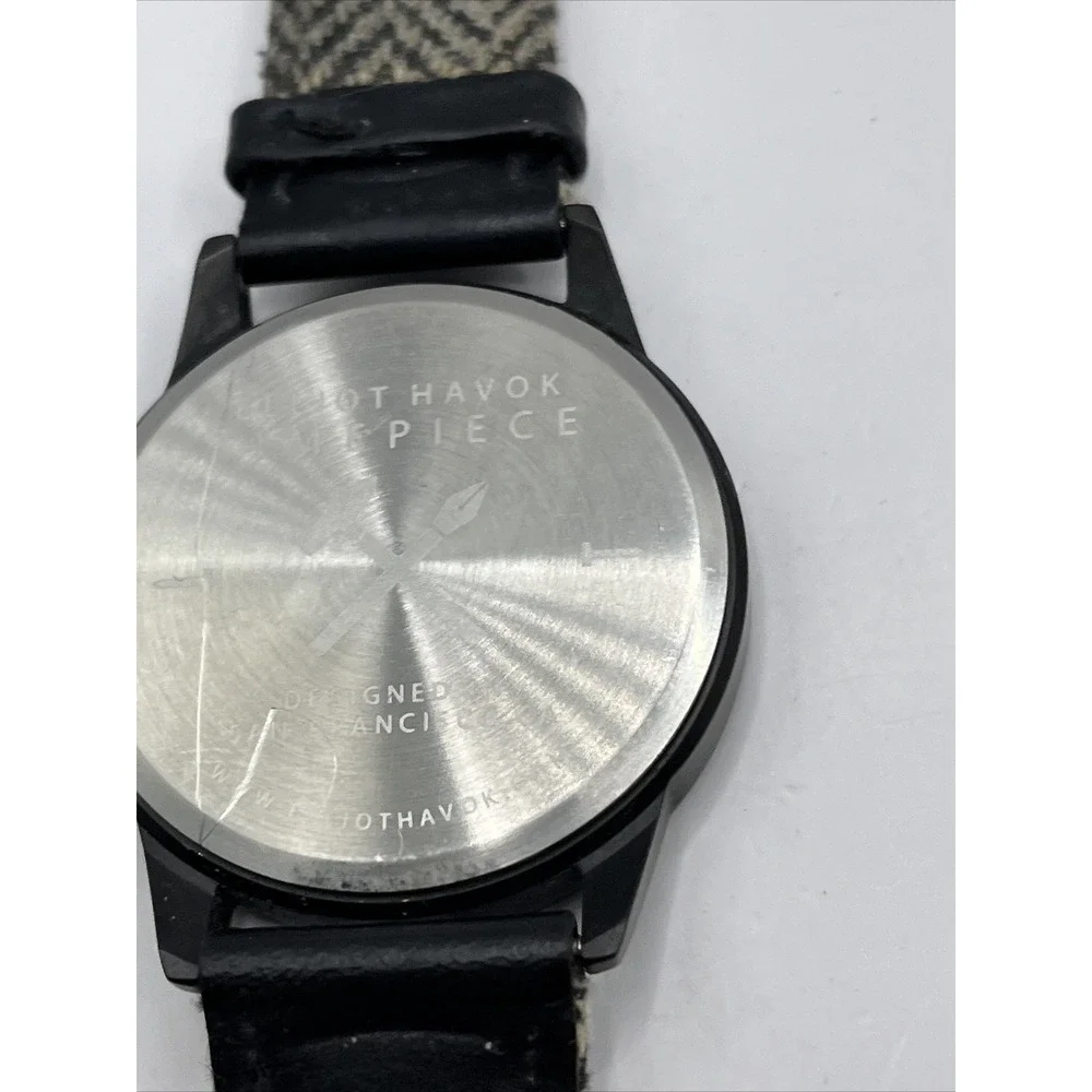 Elliot Havok Timepiece Midnight Men's‎ Quartz Watch Genuine Leather- New Battery